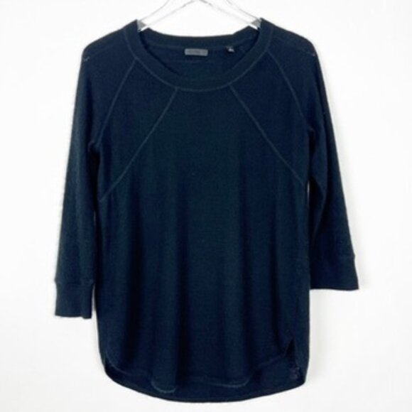 ATM Sweater Womens Medium Black 100% Cashmere Crewneck...